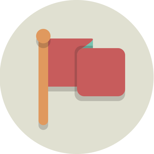 Flag, waving flag icon
